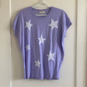 Lavender star sweater blouse